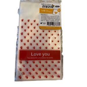 Love you Mini Party Bags/Gift Bags. 14 bags in each pack.Mini Hearts Design.